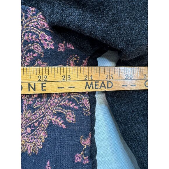 Vintage Patchwork Jacket Floral Embroidery & Toggle Closures - Picture 4 of 9